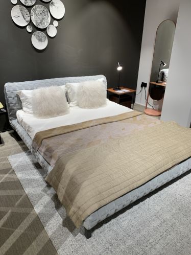 Image for Ruche Bed 160x200cm, low headboard (including slatted base & Mattress)